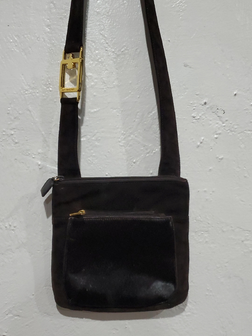 Americana By Sharif  Suede And Cowhide Crossbody